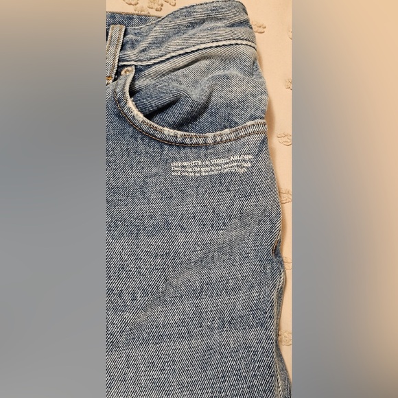 Off-White Wide-Leg Jeans (Style LG-425, "PERMANENT") - Picture 10 of 10